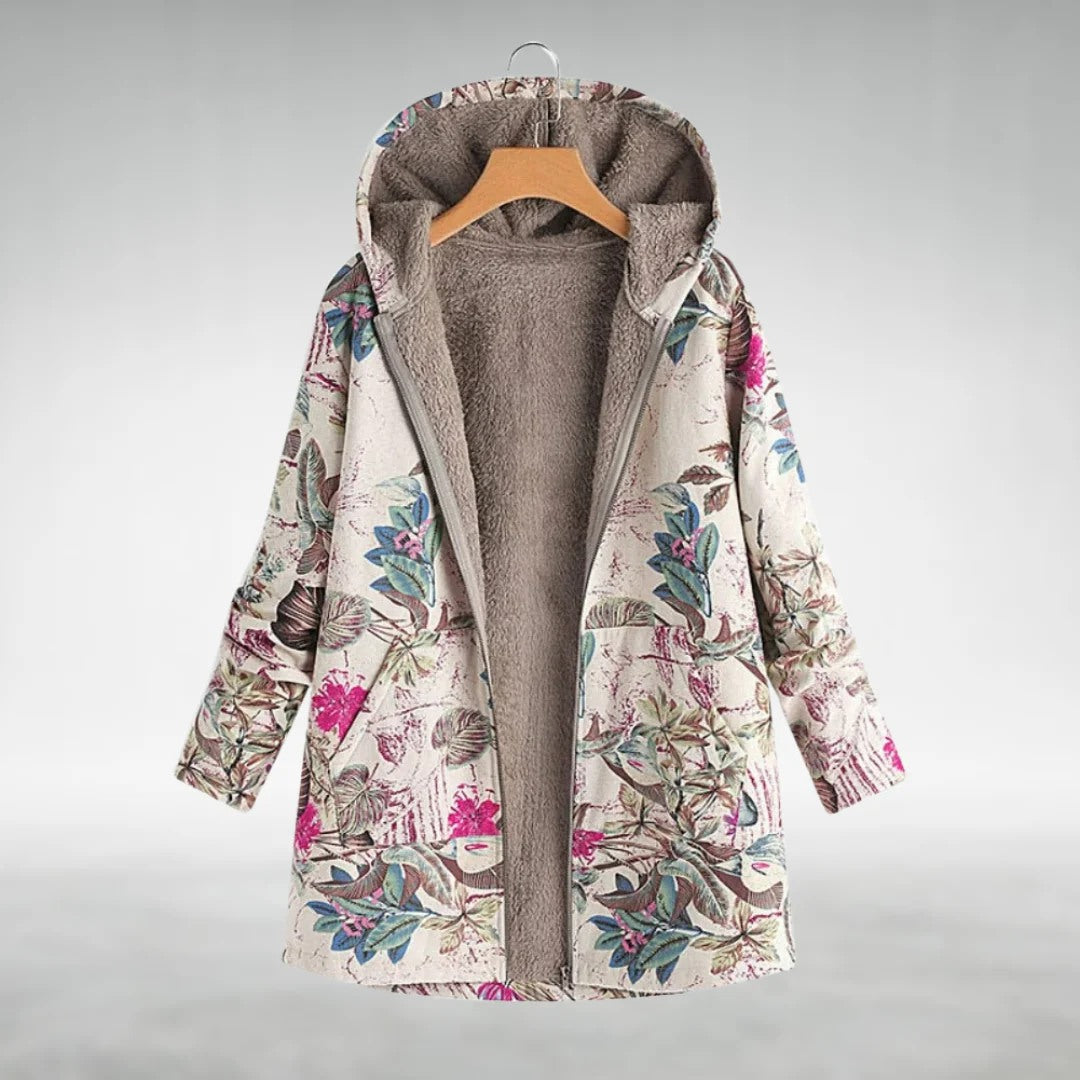 Hazel - Floral Fleece Jacket