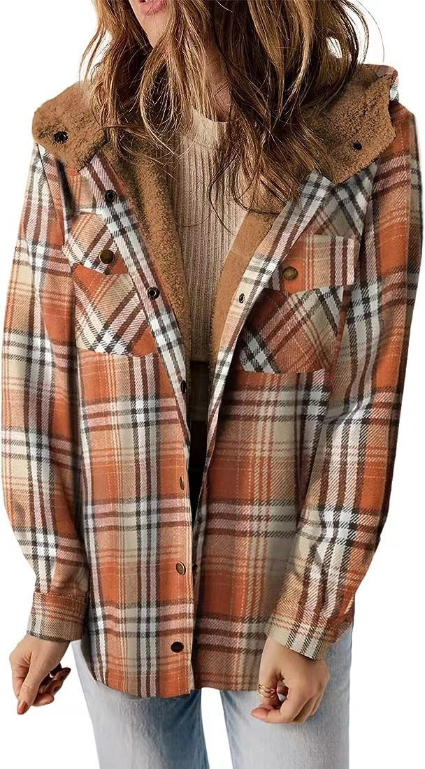 Josie - Women's Hooded Wool-Blend Coat