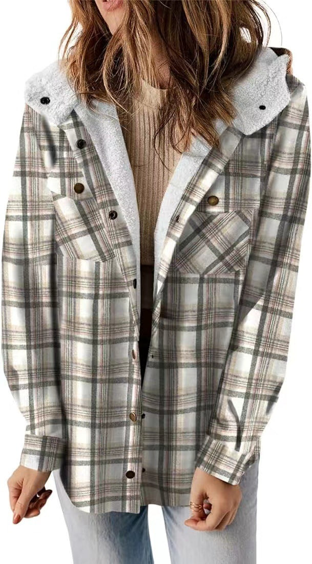 Josie - Women's Hooded Wool-Blend Coat
