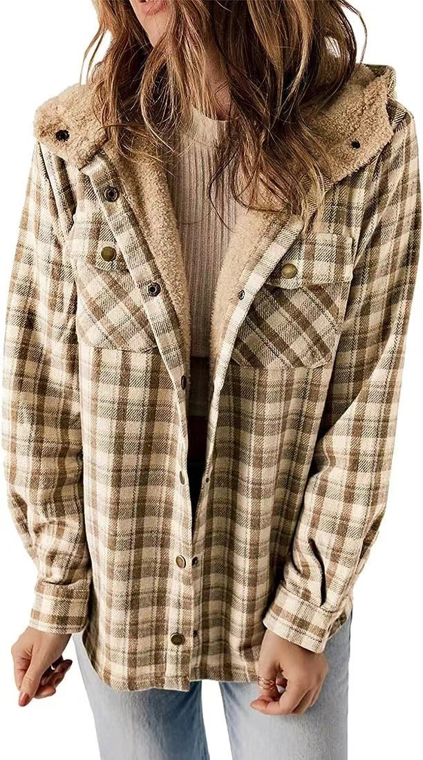 Josie - Women's Hooded Wool-Blend Coat