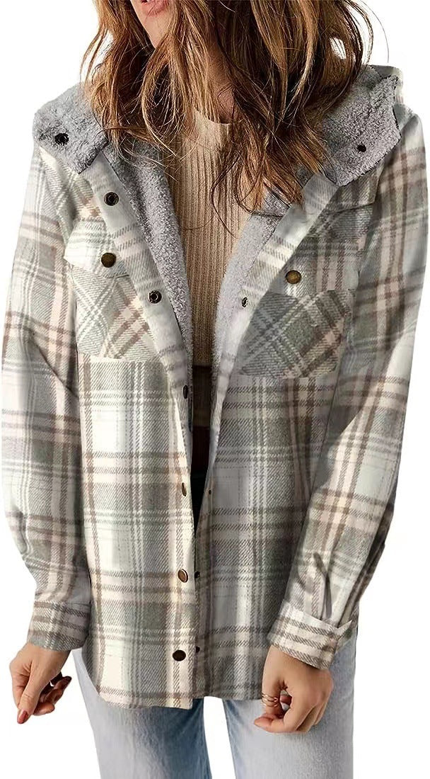 Josie - Women's Hooded Wool-Blend Coat