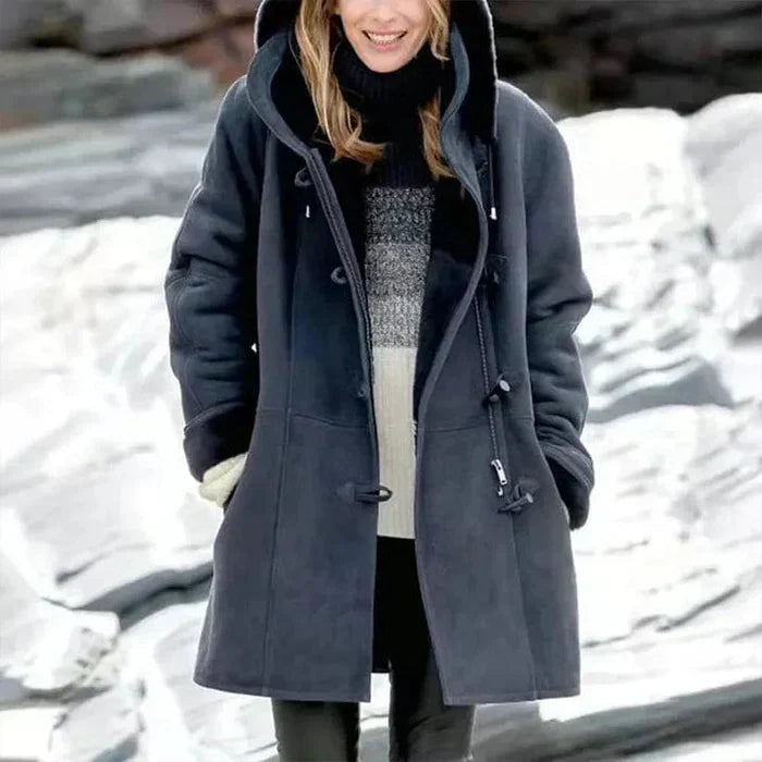 Charlotte - Fleece-Lined Hooded Coat