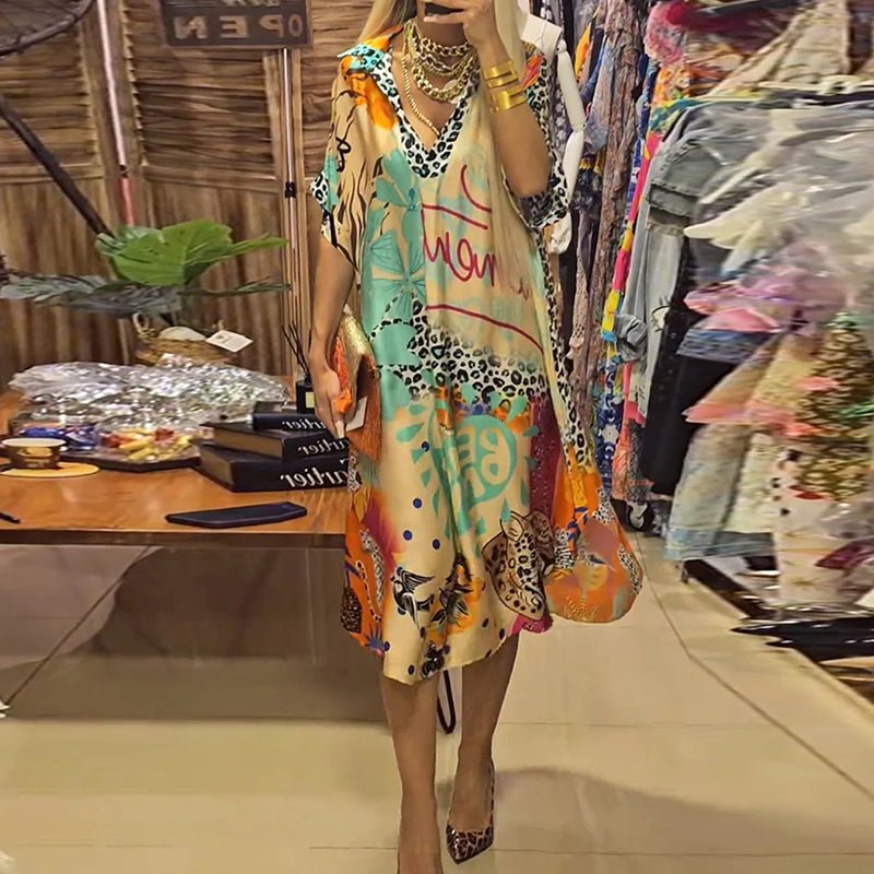 Ashley - Women Casual Loose Long Dress