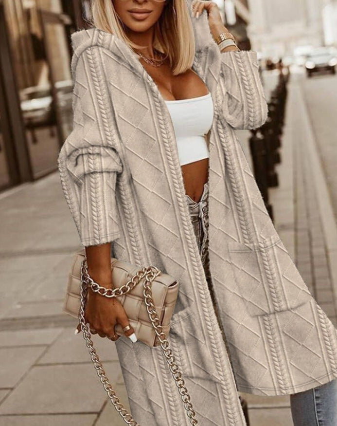 Sienna - Long Hooded Cardigan