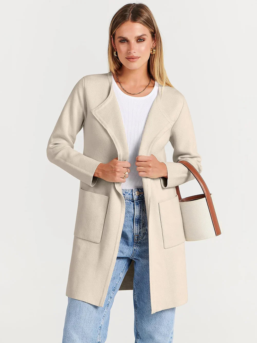 Hayley - Elegant Lapel Coat