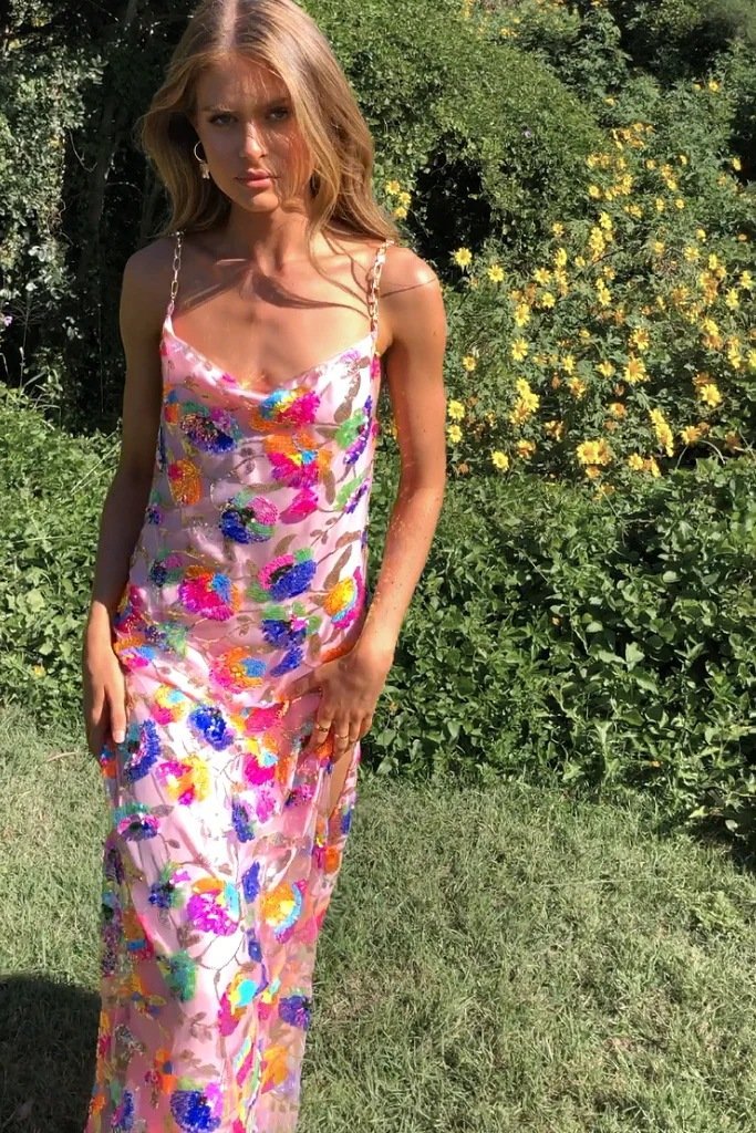 Violet - Dreamy Sheer Maxi Dress