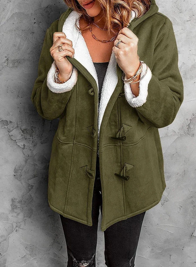 Charlotte - Fleece-Lined Hooded Coat
