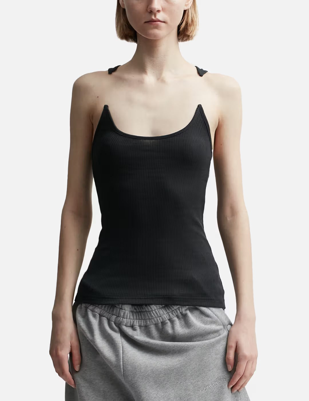Jennie - Women Invisible Strap Ribbed Tank Top