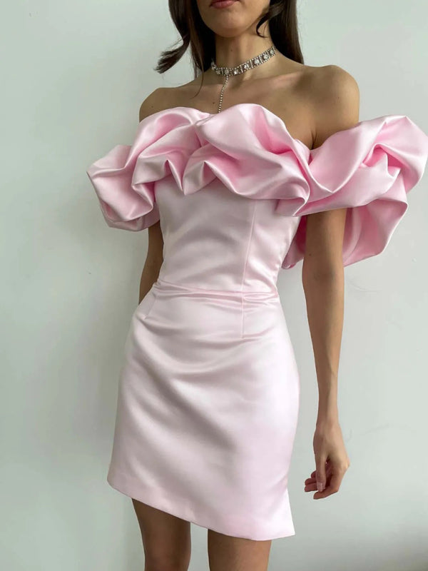 Luna - Luxe Mini Dress with Ruffles