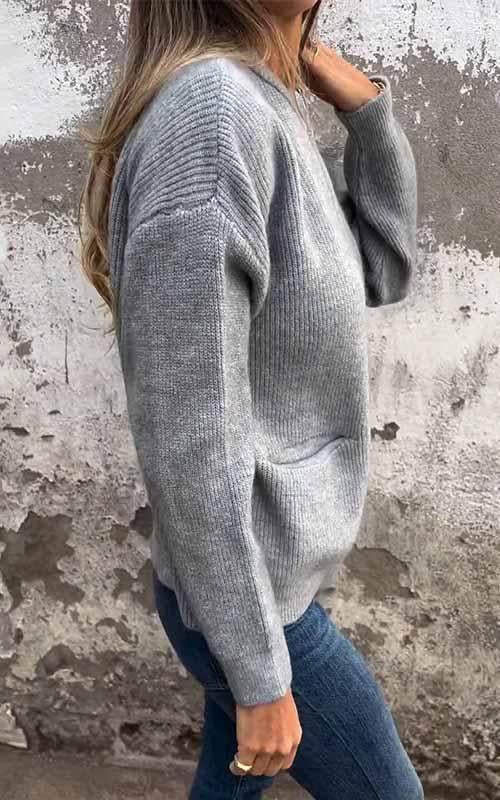 Elara - Zip-Knitted Jacket for Effortless Elegance and Comfort (Plus Size Available)