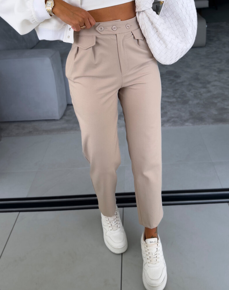 Rachel - Classic High-Waisted Trousers