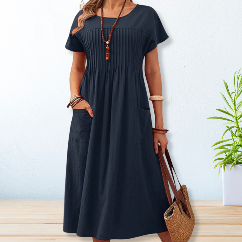 Alyssa - Effortlessly Elegant Midi Dress (Plus Size Available)