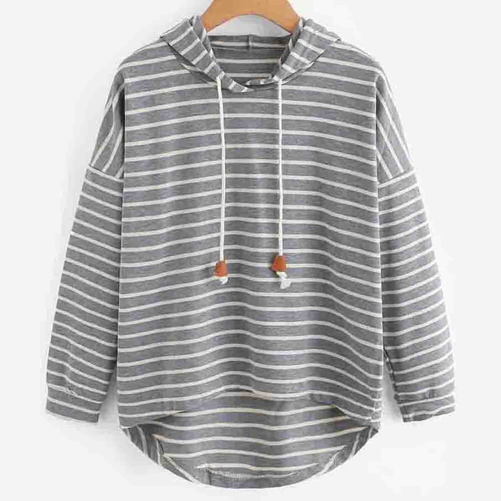 Delilah - Women's Striped Hoodie