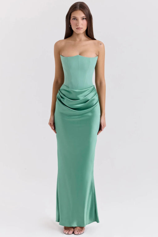 Vera - Strapless Elegant Maxi Dress