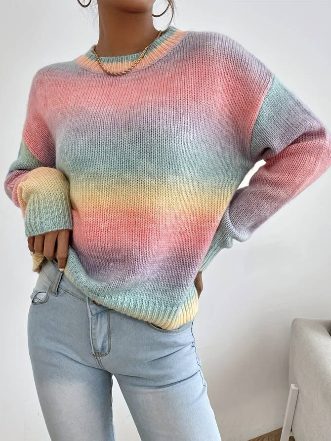 Irene - Gradient Ombre Knit Sweater