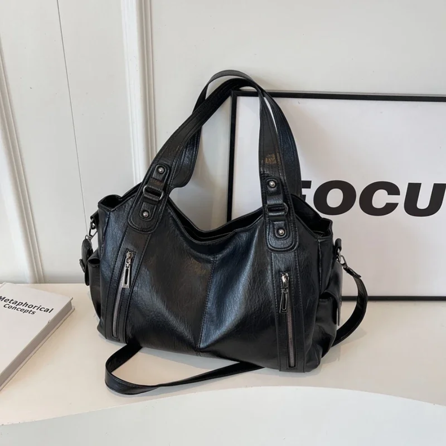 Bianca - Women Classic Multi-Compartment Shoulder Bag