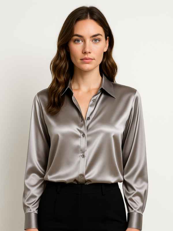 Elaire - Satin Blouse for Women