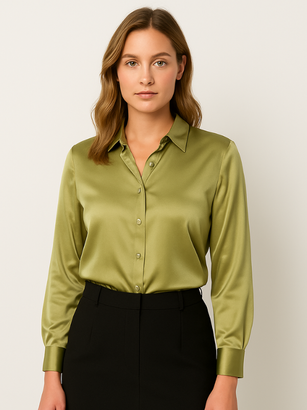 Elaire - Satin Blouse for Women
