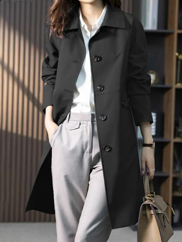 Ericka - Women's Lightweight Trench Coat