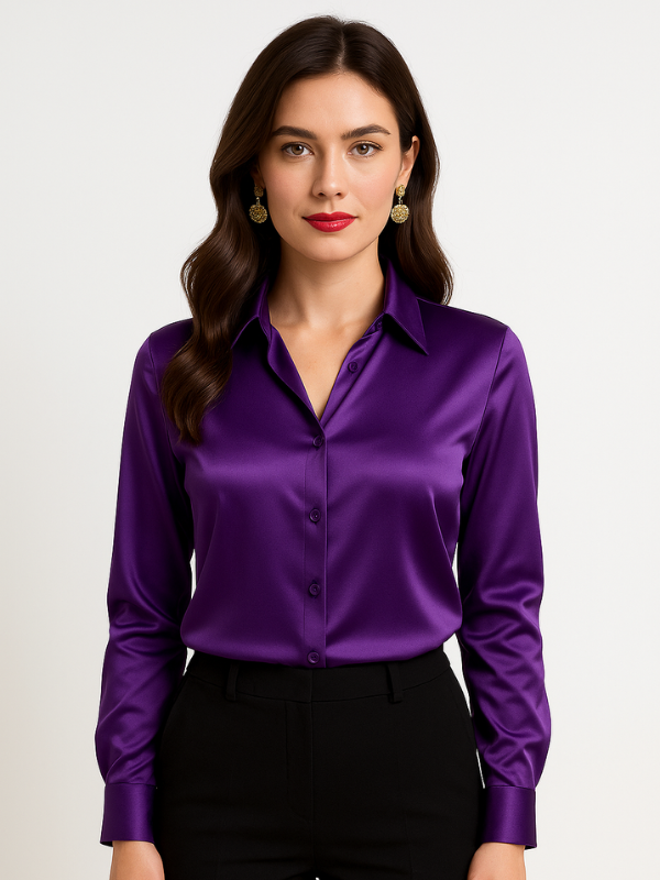 Elaire - Satin Blouse for Women