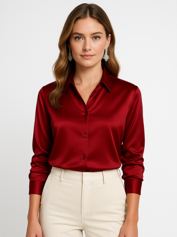 Elaire - Satin Blouse for Women