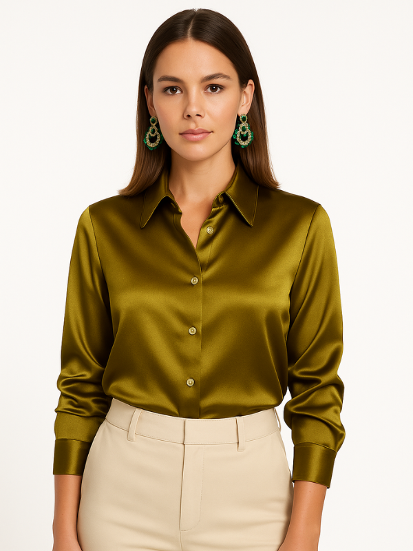 Elaire - Satin Blouse for Women