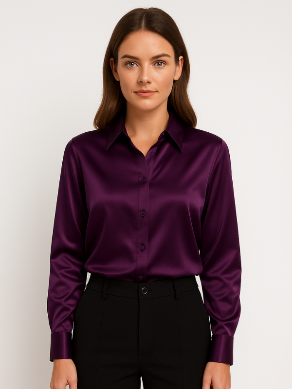 Elaire - Satin Blouse for Women