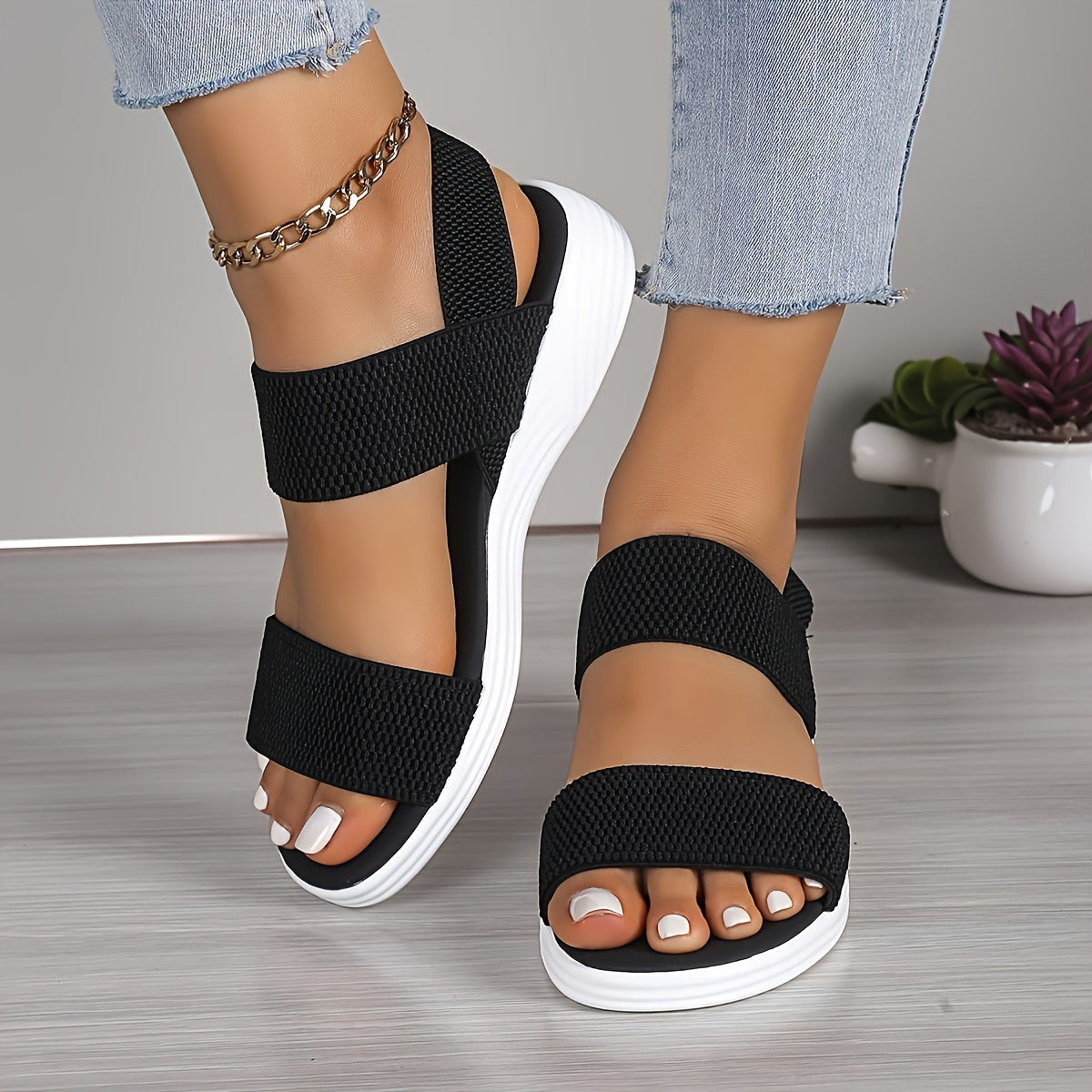 Gaby - Lightweight Stretch Sandals For Women