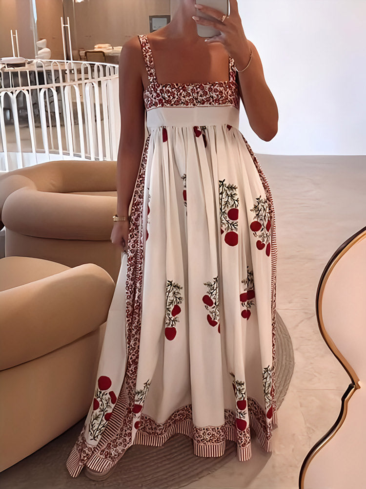 Bethany - Floral Square Neck Maxi Dress