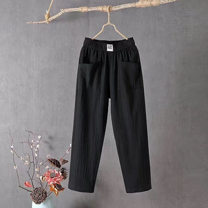 Scarlett - Linen Blend Summer Trousers