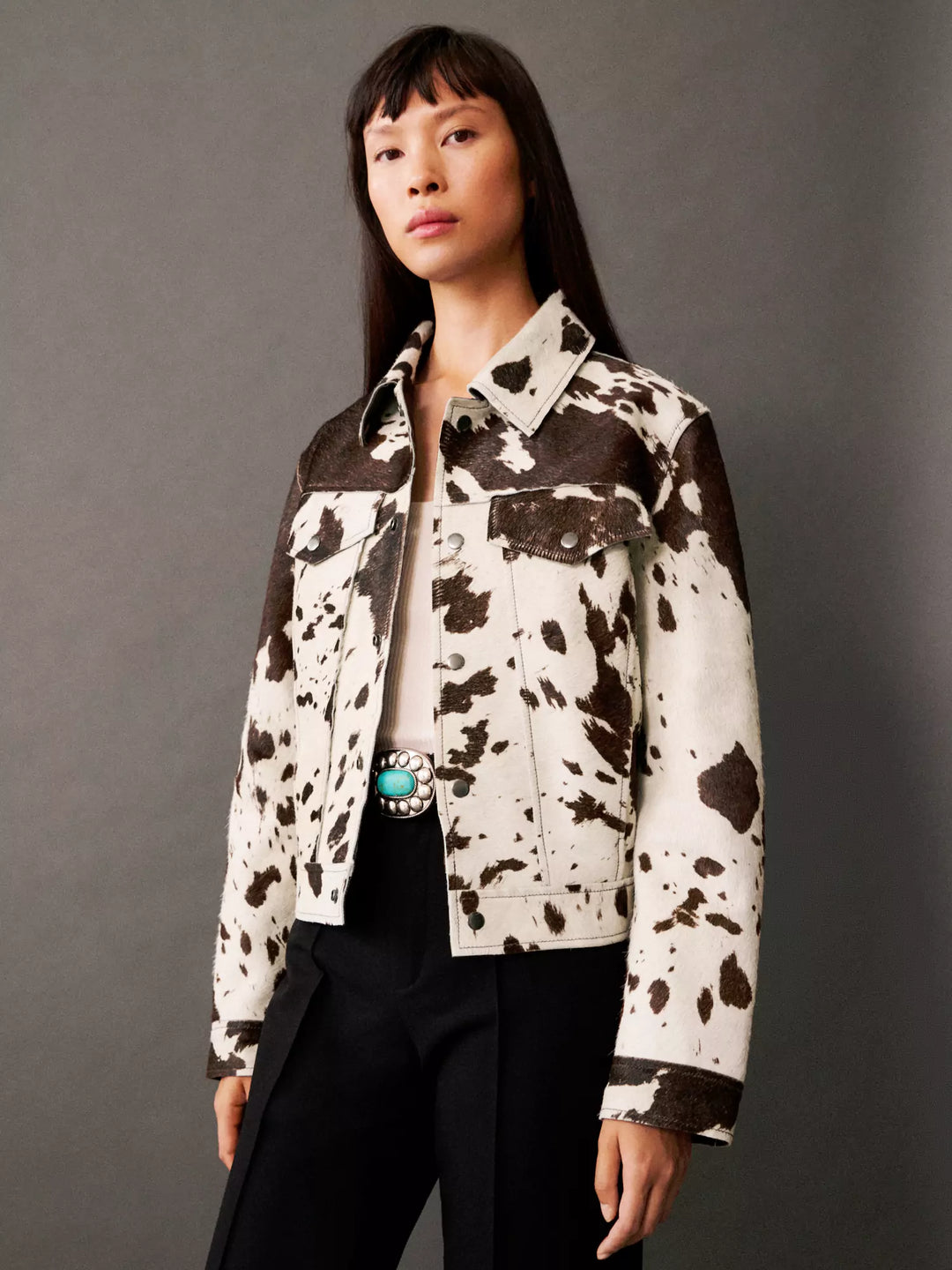 Catalina - Printed Leather Jacket