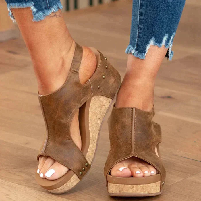 Sarah - Stylish and Comfortable Wedge Sandals