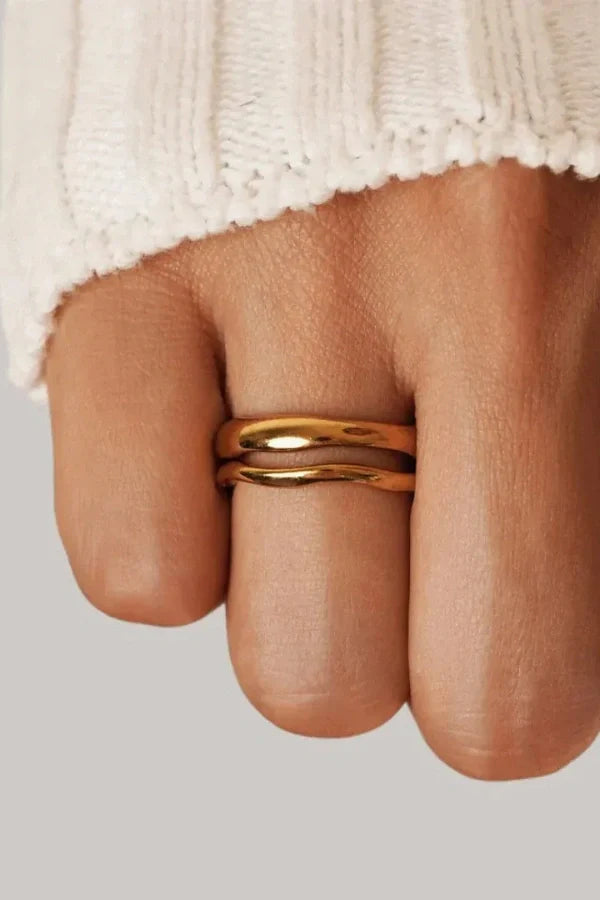 Eloisa - Gold Stacker Minimalist Ring