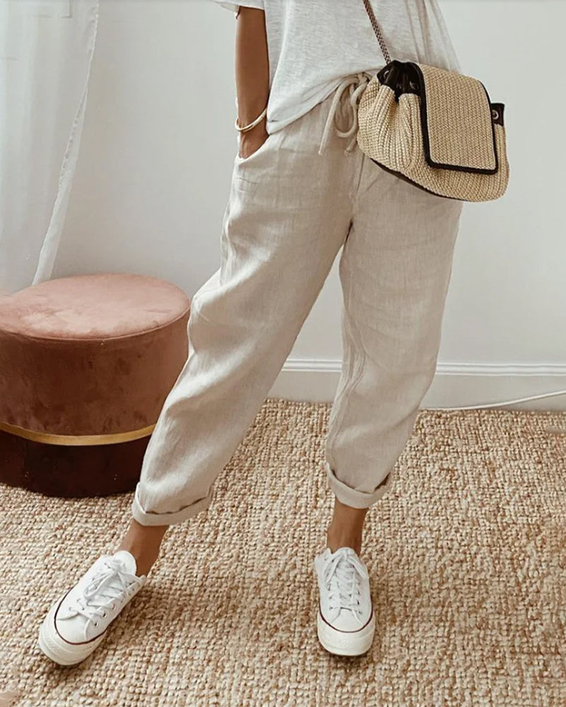 Alice - Anti-Sweat Luxe Linen Pants