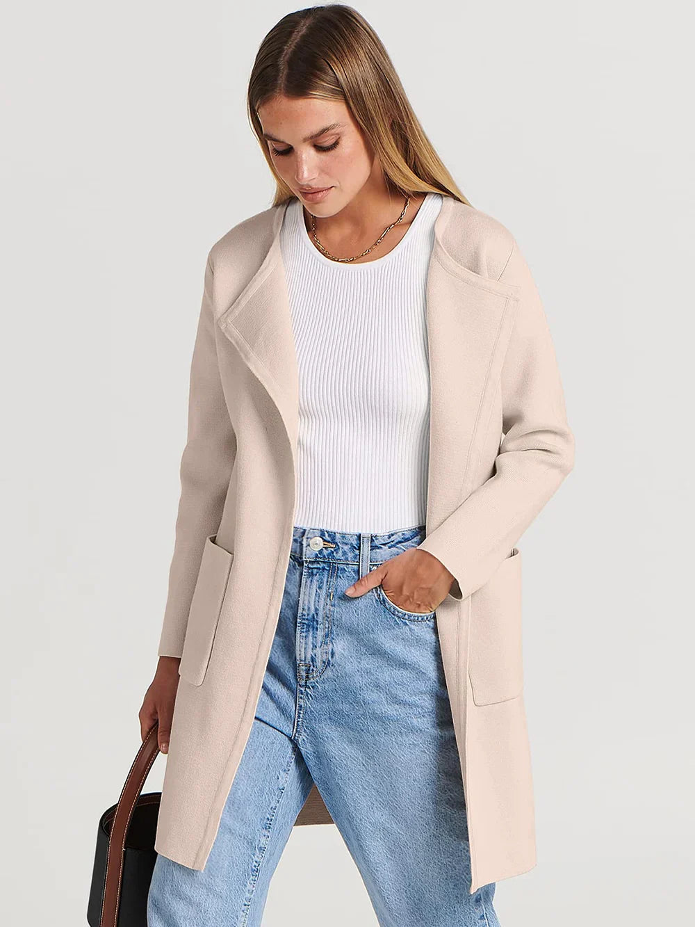 Hayley - Elegant Lapel Coat