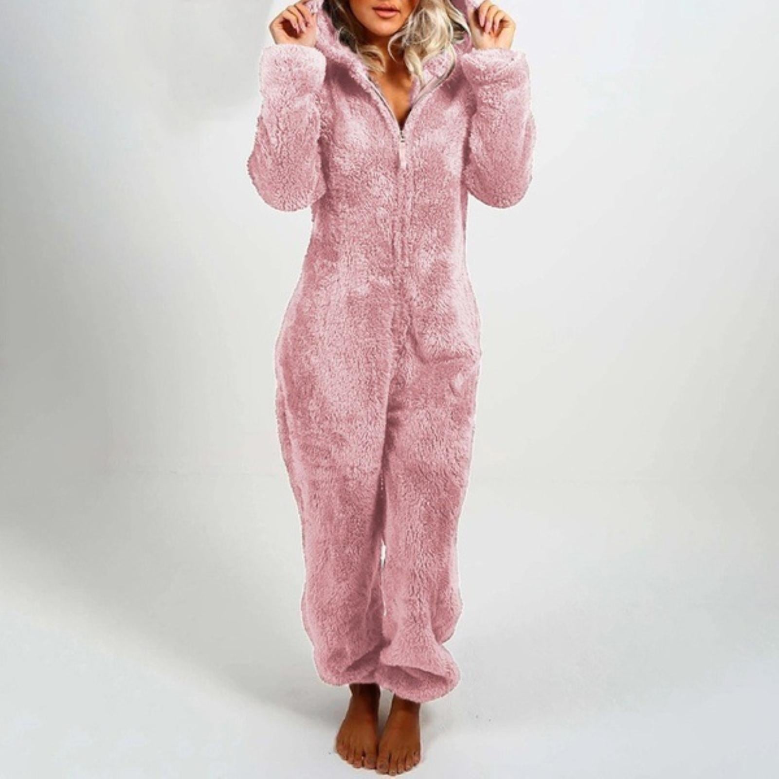 Katherine - Stylish Winter Overall Pajama with Hood for Women