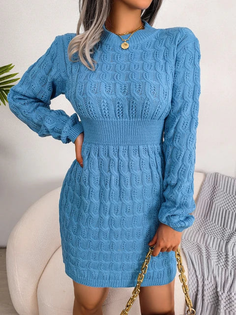 Jade - Women's Ribbed Knit Mini Dress