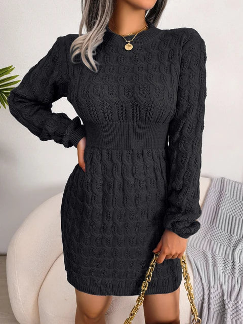 Jade - Women's Ribbed Knit Mini Dress