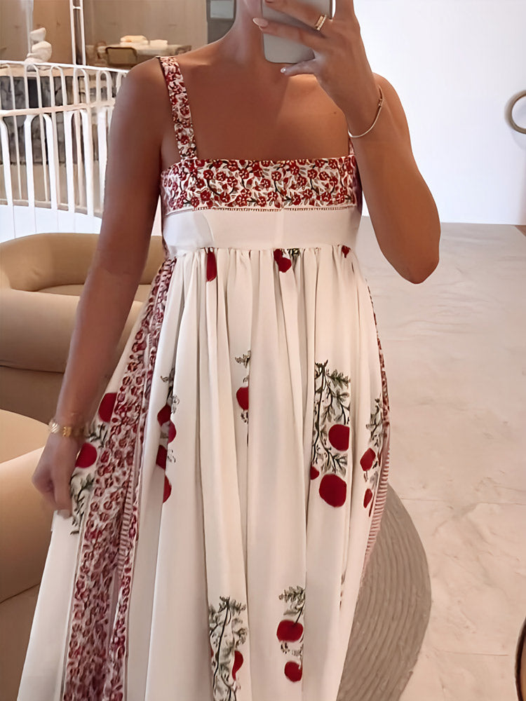 Bethany - Floral Square Neck Maxi Dress