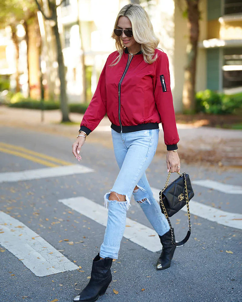 Ella - Lightweight Bomber Jacket for Women