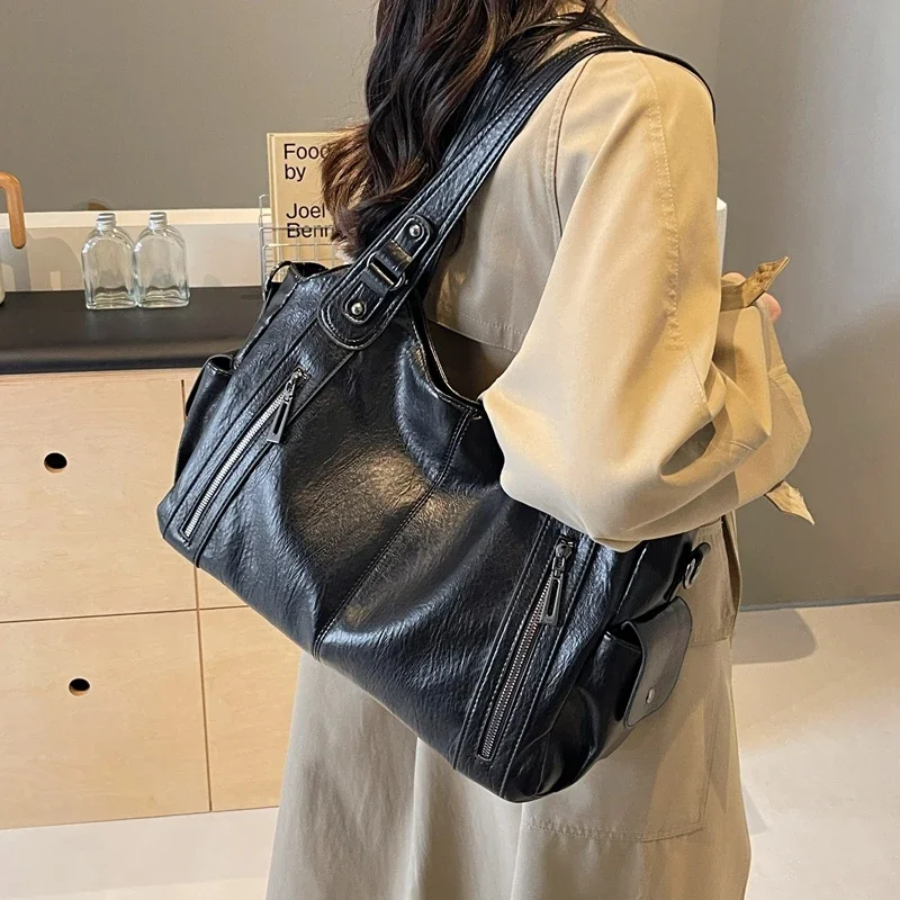 Bianca - Women Classic Multi-Compartment Shoulder Bag
