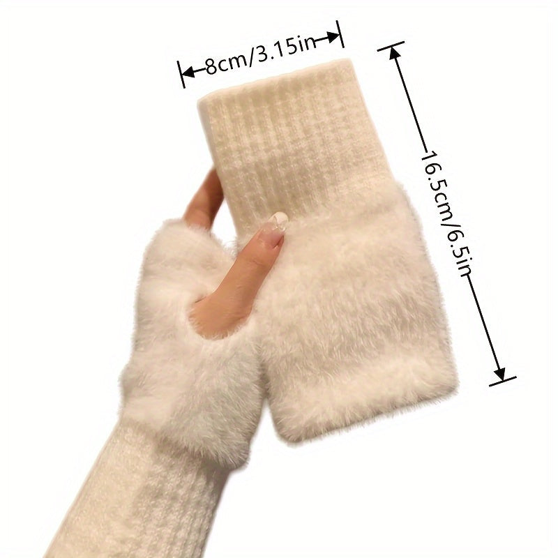 Ines - Cozy Winter Fingerless Gloves