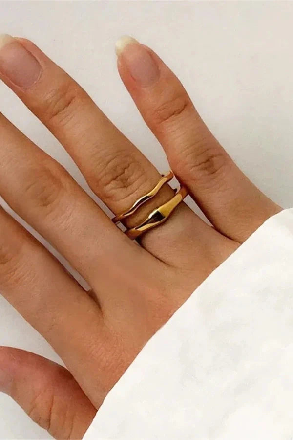 Eloisa - Gold Stacker Minimalist Ring