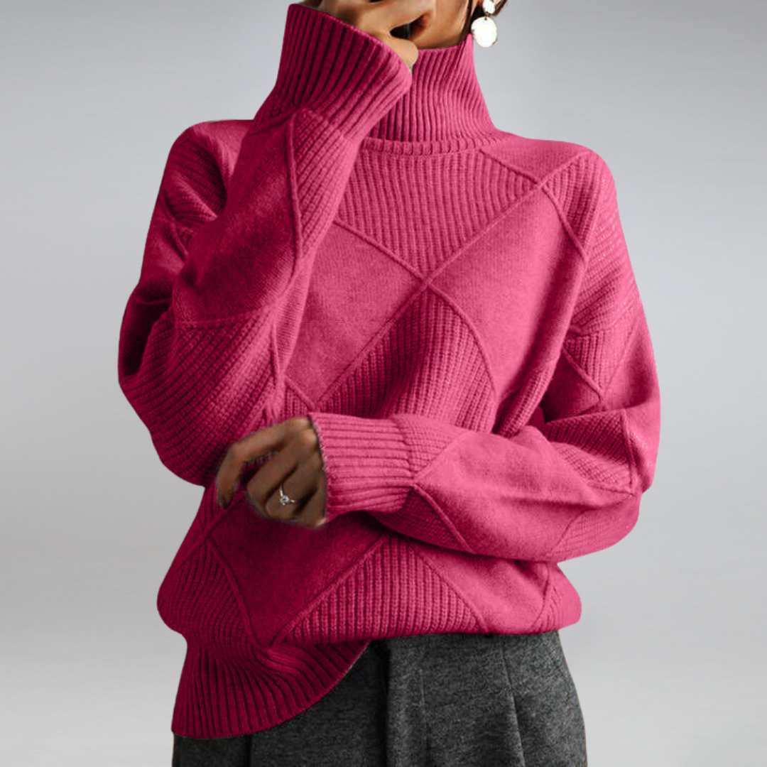 Beth - Turtleneck Sweater for Effortless Style and Comfort