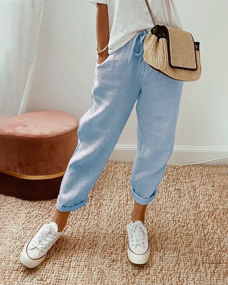 Alice - Anti-Sweat Luxe Linen Pants