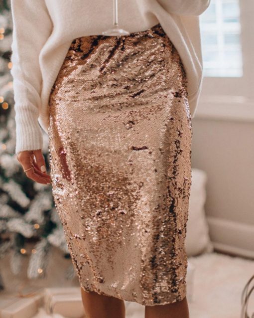 Emmeline - Chic and Glamorous Sequin Skirt