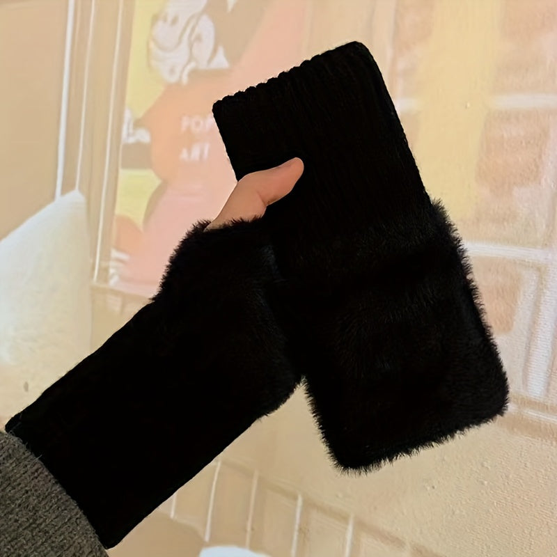 Ines - Cozy Winter Fingerless Gloves