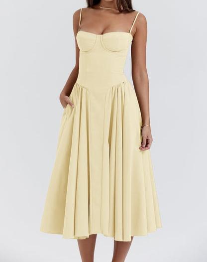 Isabel - Corset Midi Dress