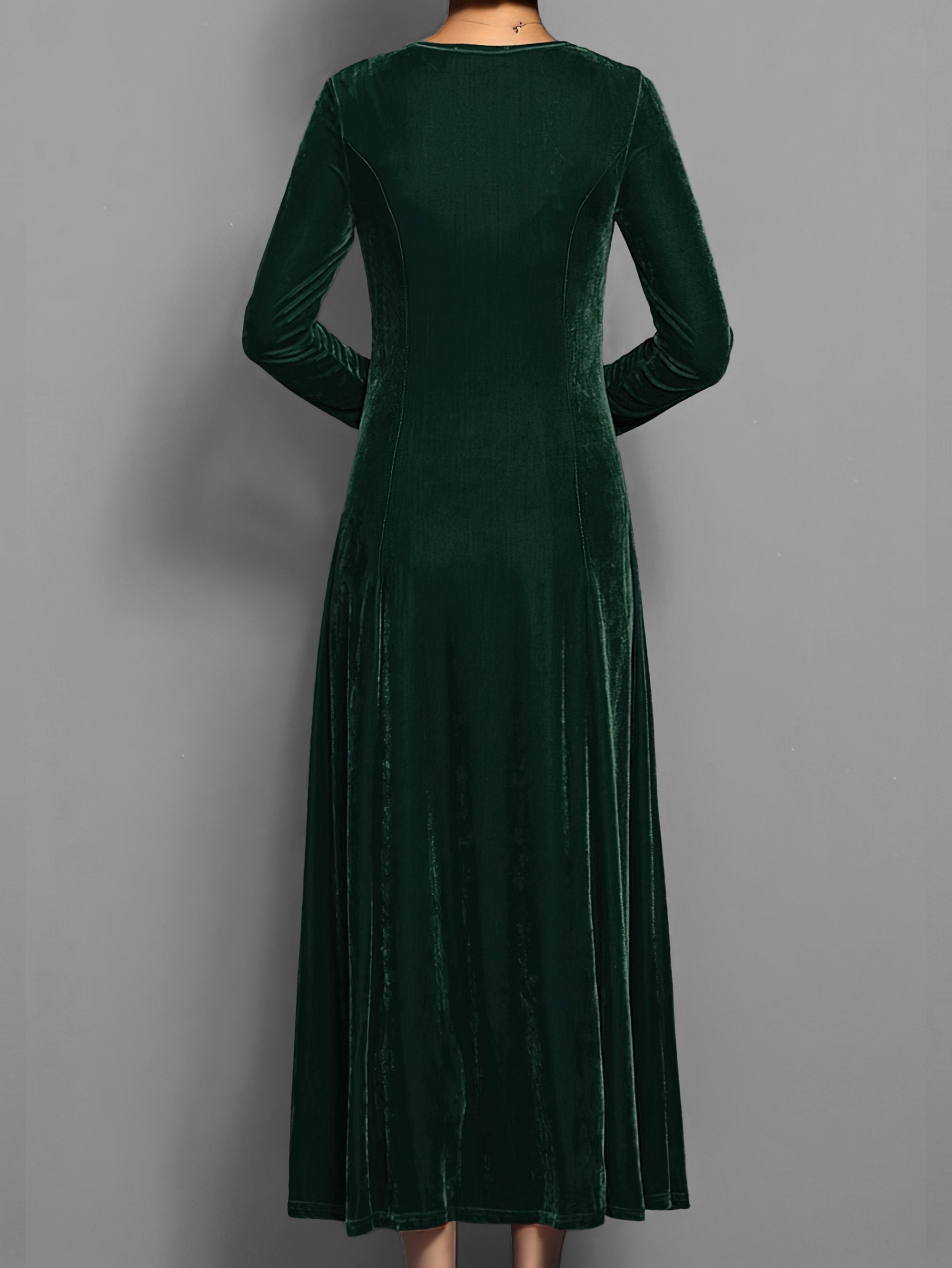 Gloria - Women's Velvet Maxi Dress