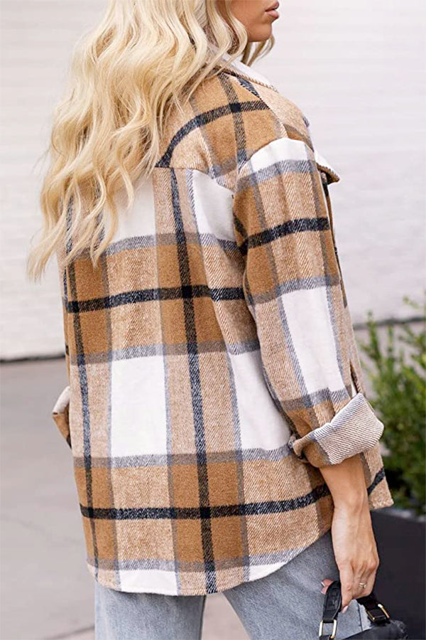 Clara - Long Sleeve Plaid Flannel